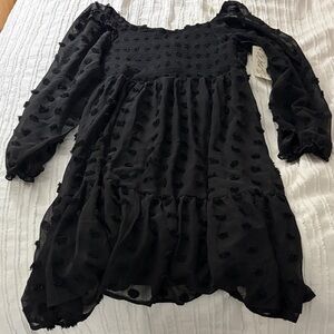Chic Black Long Sleeve Dress